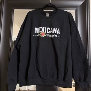 MEXICANA Black Crewneck Sweater